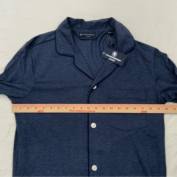 Hart Schaffner Marx Navy Blue Long Sleeve Button Up Sleepwear Shirt S or XL
New - Picture 6 of 16